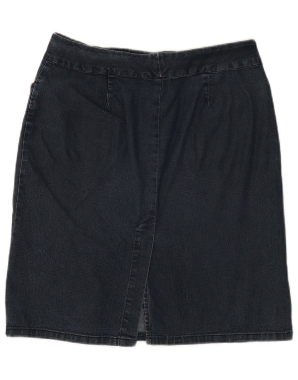 Fusta de blugi pentru femei Benetton IT 44 Medium W28 Bumbac bleumarin