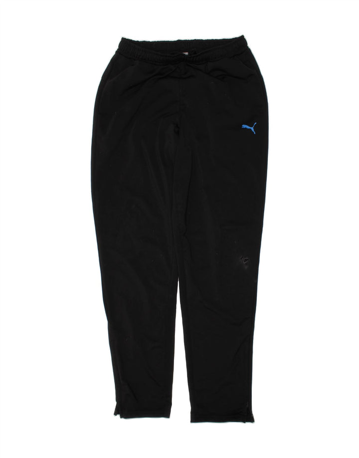 PUMA Boys Tracksuit Trousers 15-16 Years  Black Polyester Vintage Puma and Second-Hand Puma from Messina Hembry 