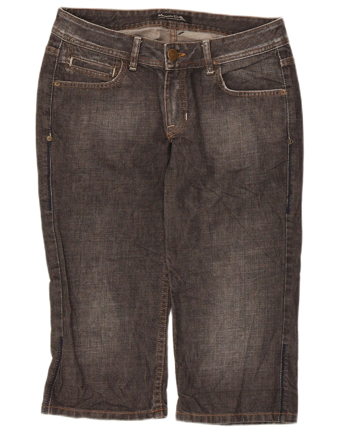 Bermude Massimo Dutti pentru damă, W28, bumbac, gri mediu