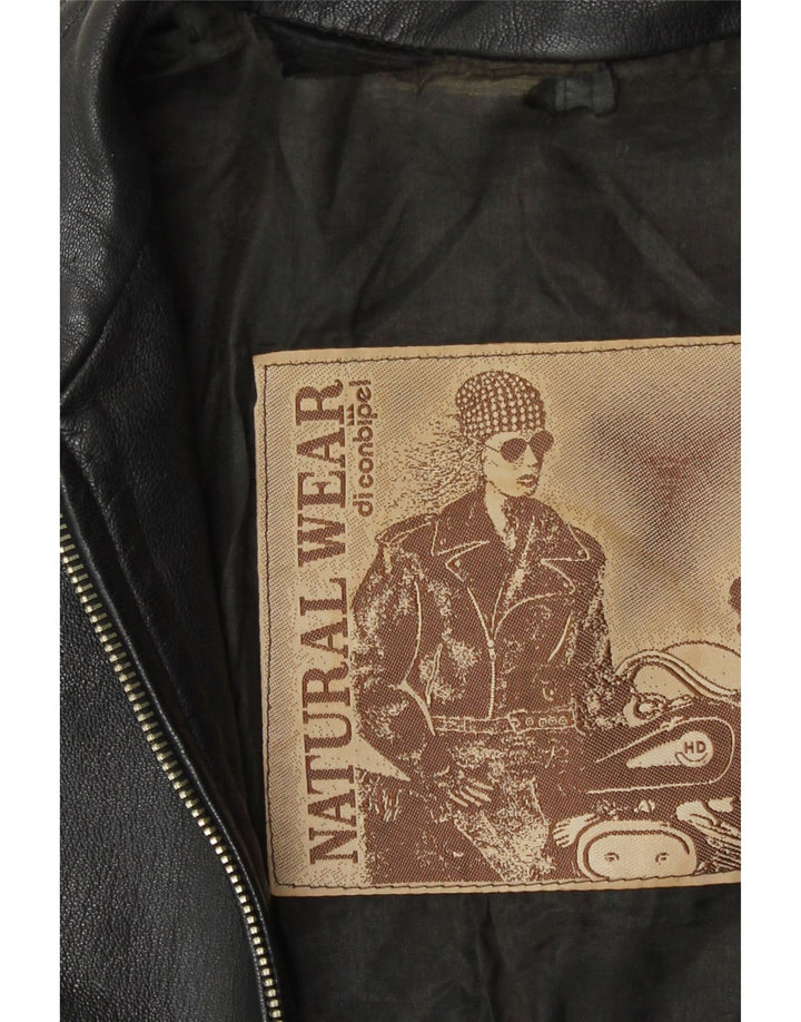 Jachetă de piele pentru femei Conbipel UK 14 Medium Black Leather