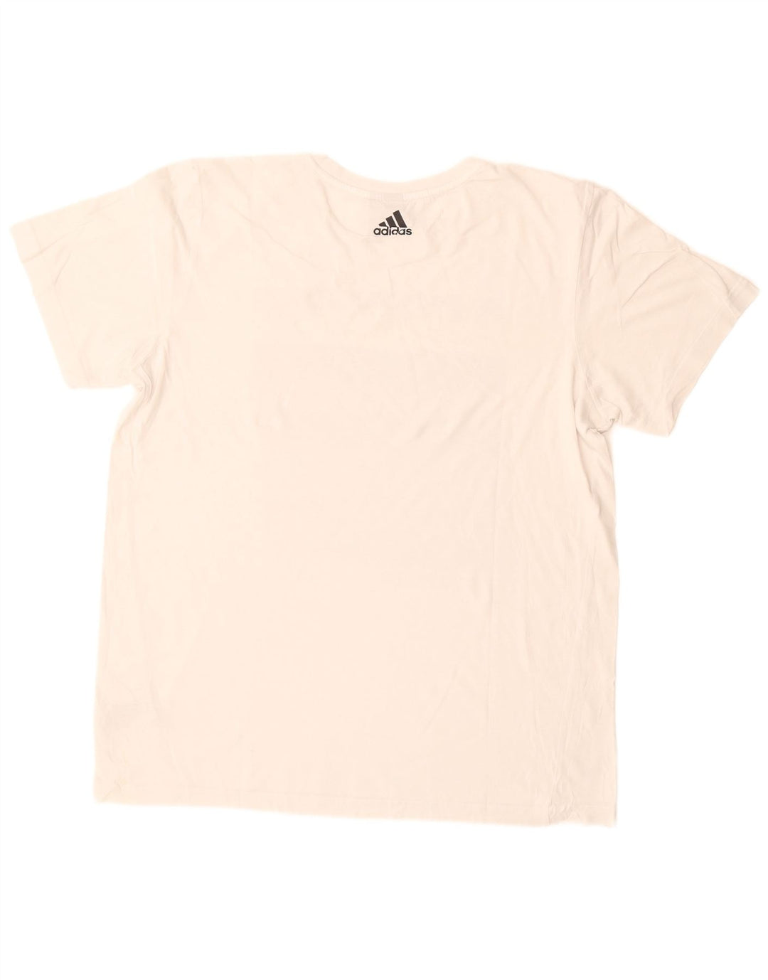 Tricou grafic Adidas pentru bărbați Top mare din bumbac alb