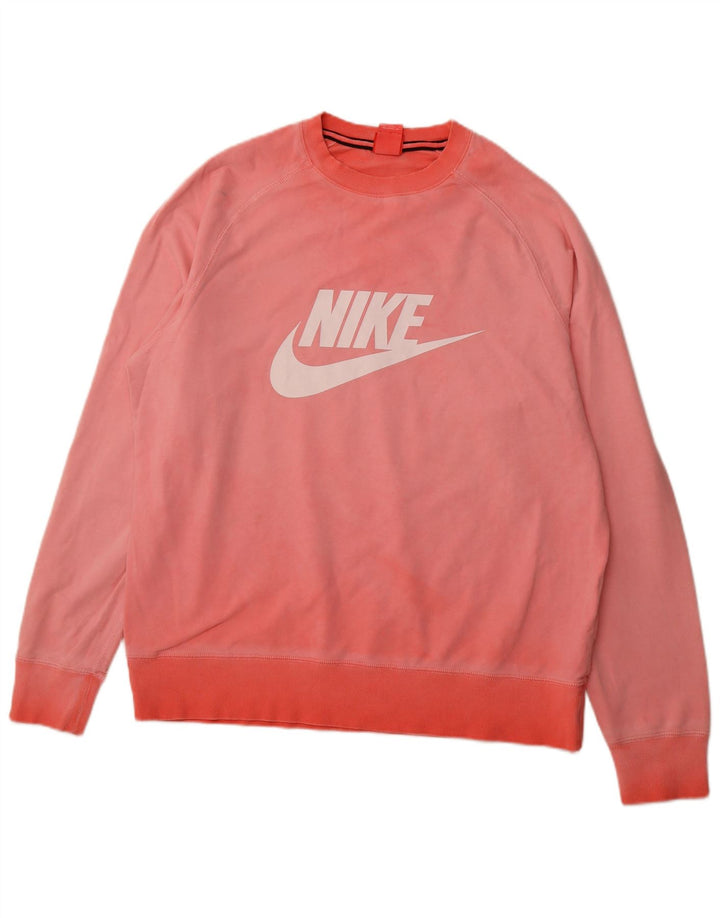 Pulover grafic pentru bărbați NIKE, XL, bumbac, roz