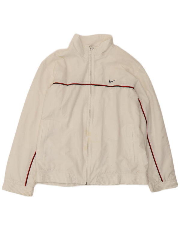 Jachetă de trening pentru bărbați Nike UK 41/43 Poliester alb mare