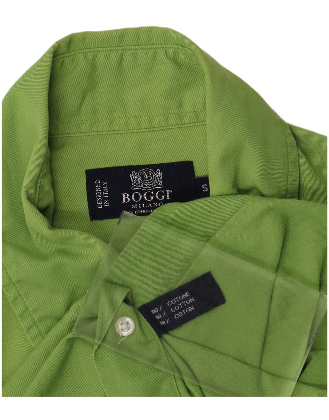 Cămașă Boggi Bărbați Mic Verde Bumbac