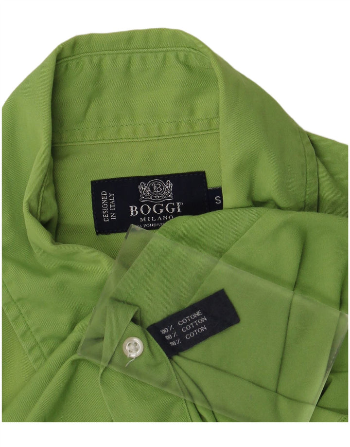 Cămașă Boggi Bărbați Mic Verde Bumbac