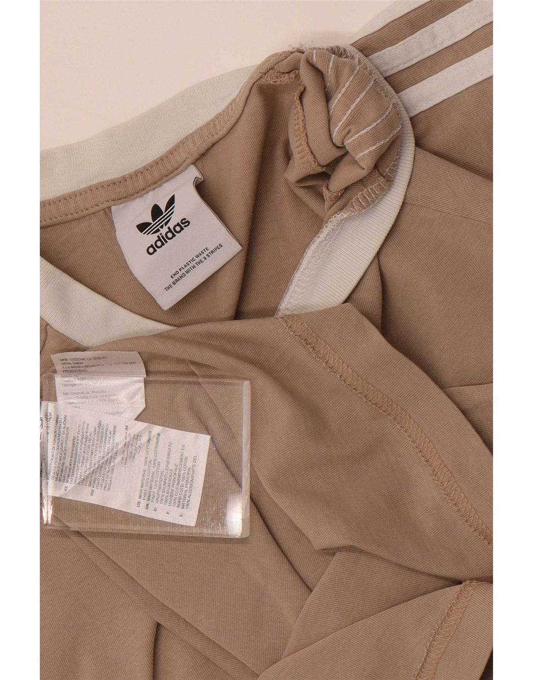 Tricou pentru bărbați Adidas Top mic maro bumbac retro