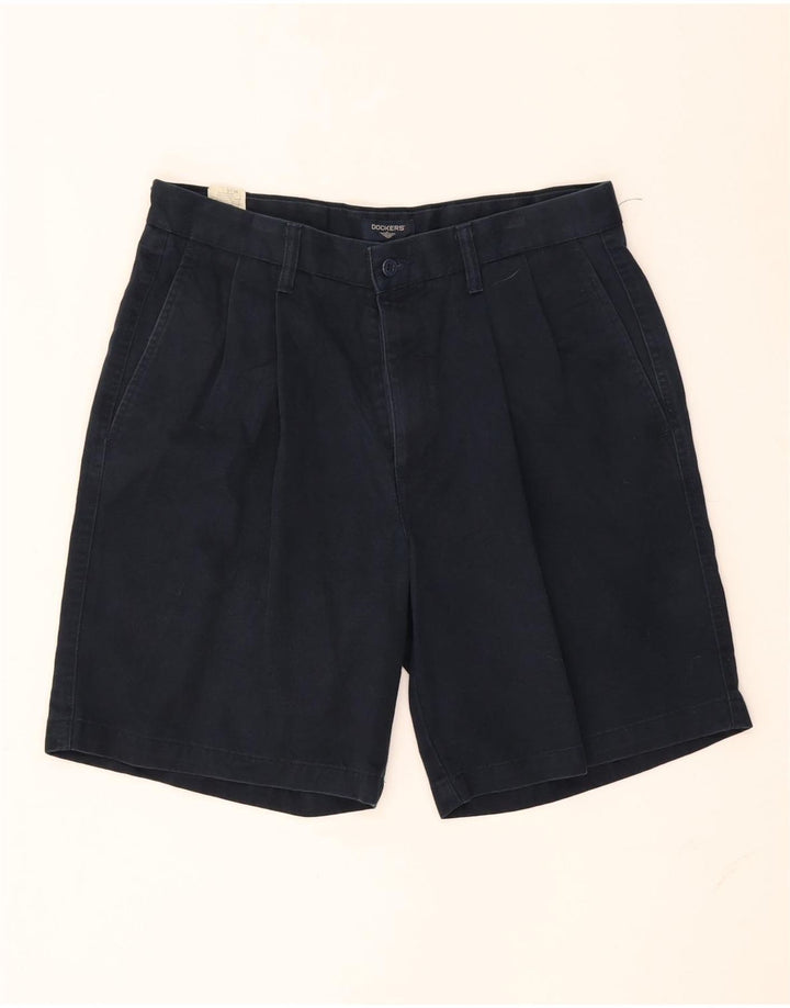 DOCKERS Mens Pegged Chino Shorts W32 Medium  Navy Blue Cotton Vintage Dockers and Second-Hand Dockers from Messina Hembry 