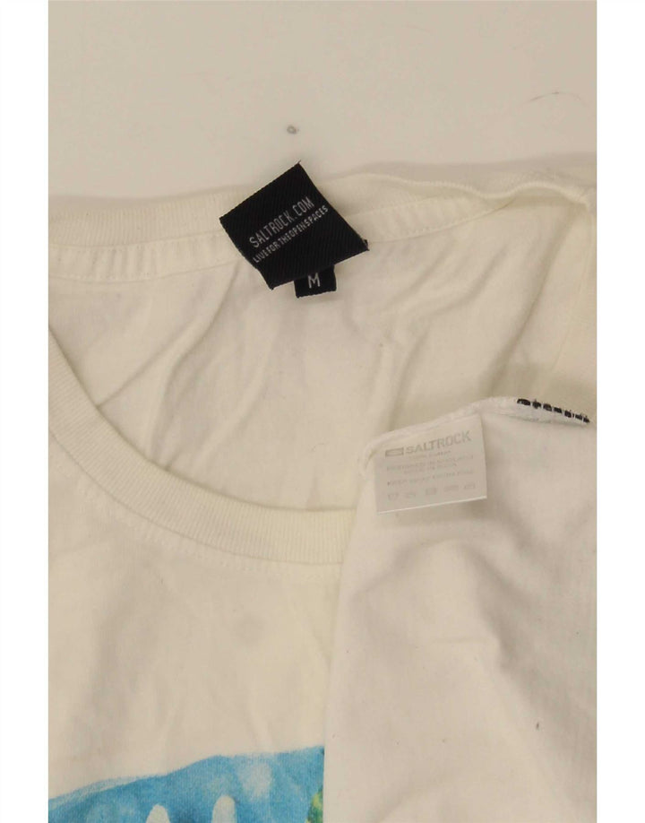 Tricou grafic pentru bărbați Saltrock Top Medium White Bumbac