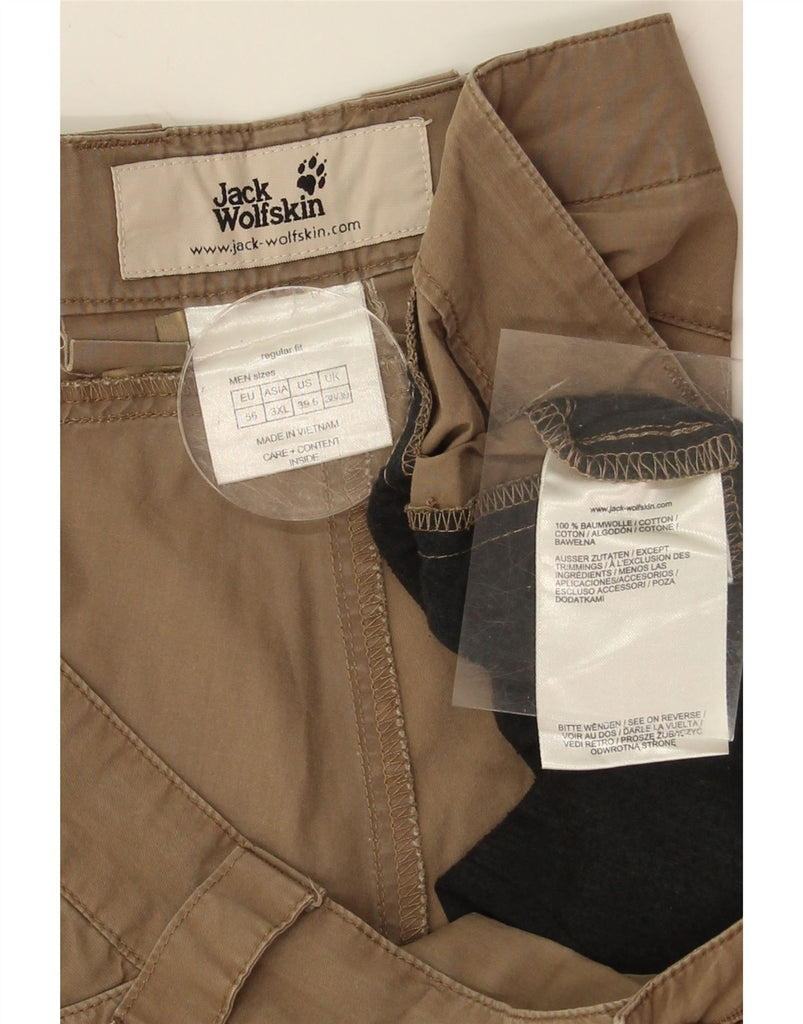 JACK WOLFSKIN Mens Cargo Shorts  W39 XL Brown Cotton Vintage Jack Wolfskin and Second-Hand Jack Wolfskin from Messina Hembry 