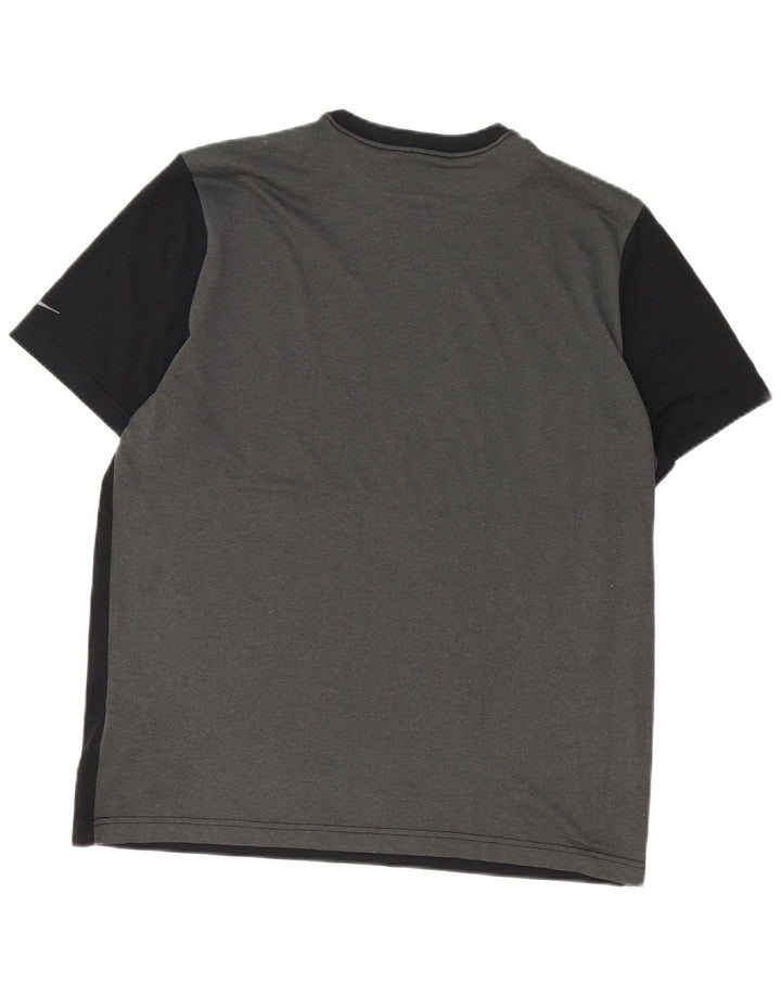 Tricou grafic Nike Dri Fit pentru bărbați Top mare, negru, poliester color bloc