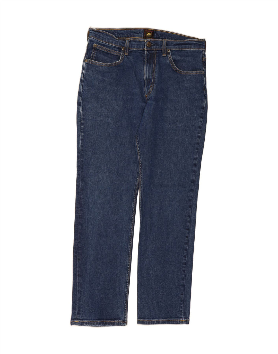 LEE Womens Brooklyn Straight Jeans W33 L32 Blue Cotton Vintage Lee and Second-Hand Lee from Messina Hembry 