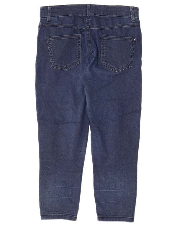 Blugi tăiați pentru femei Marks & Spencer UK 12 Medium L30 L21 Bumbac albastru