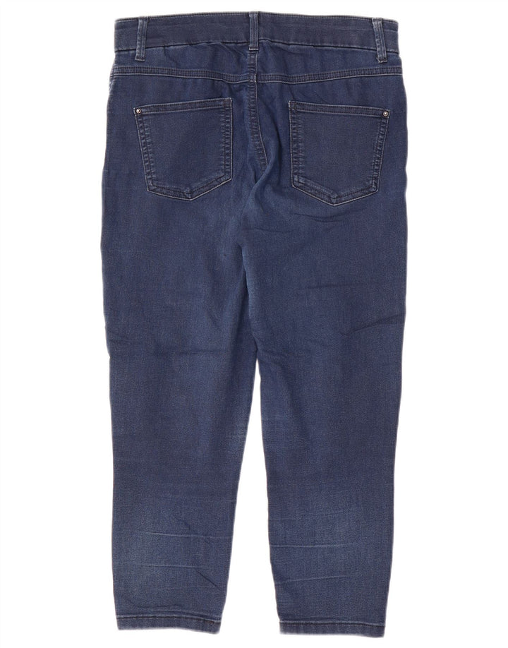 Blugi tăiați pentru femei Marks & Spencer UK 12 Medium L30 L21 Bumbac albastru