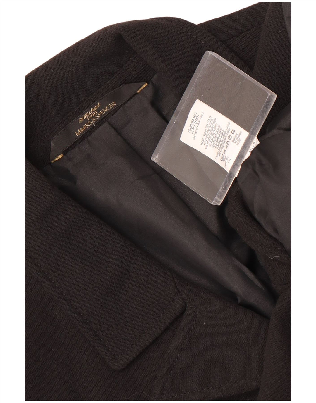 Palton St. Michael pentru femei Marks & Spencer UK 18 XL poliester negru