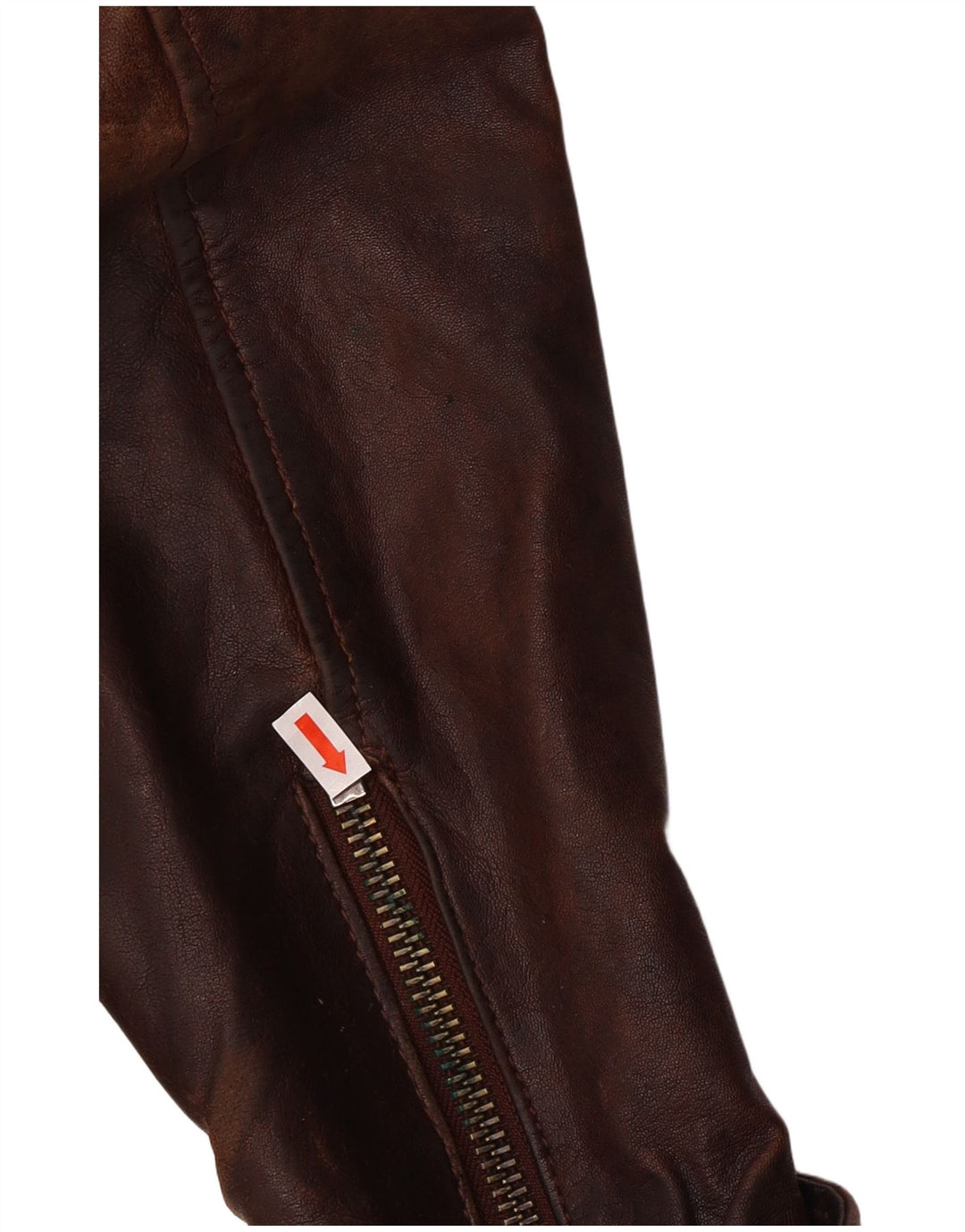 Jachetă de piele pentru bărbați Be Edgy UK 38, piele maro medie