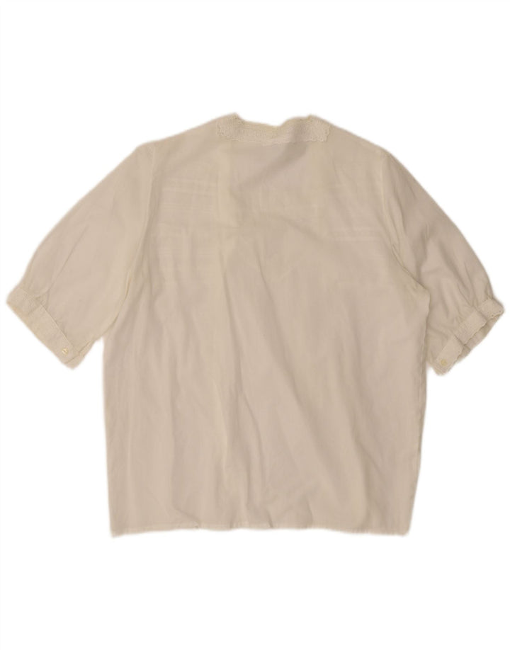 Top cardigan cu mânecă scurtă pentru femei Gossl EU 40 Medium White Floral
