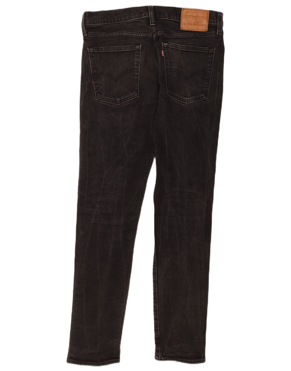 Levi's Mens 510 Skinny Jeans W32 L32 Black Cotton