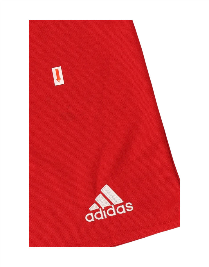 ADIDAS Mens Sport Shorts Small Red Polyester Vintage Adidas and Second-Hand Adidas from Messina Hembry 