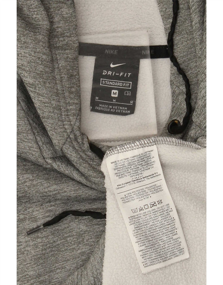 Pulover Nike Dri Fit Standard Fit, pentru bărbați, poliester cu pături, gri mediu