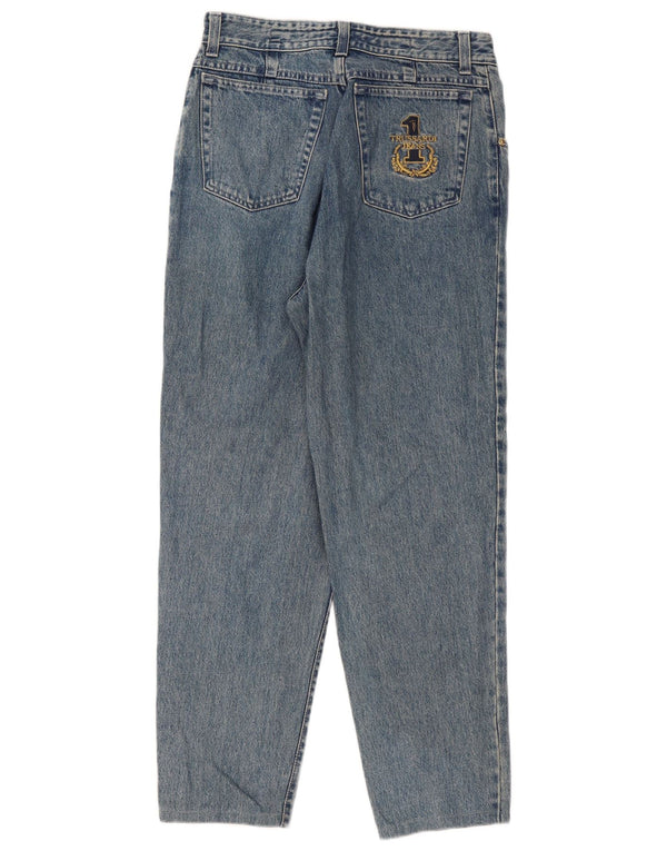 Trussardi Jeans Womens Tapered IT 48 XL W34 L28 Blue Bumbac