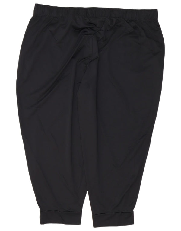 Nike Womens Dri Fit Capri Tracksuit Trousers Joggers UK 20 2XL Black