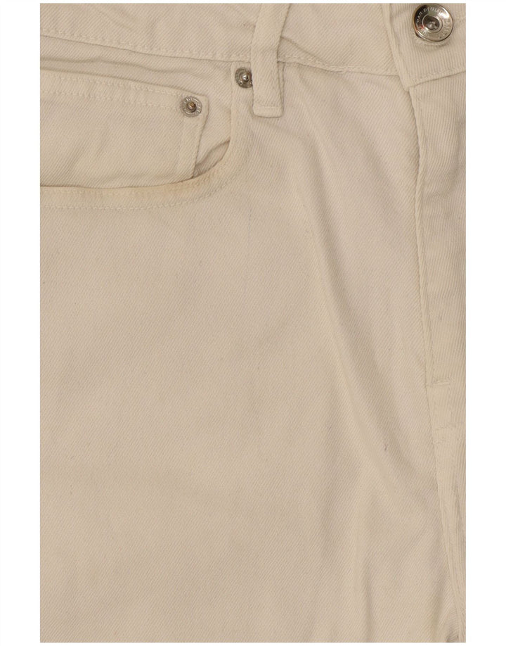 Pantaloni scurți din denim pentru bărbați Zara EU 38 Small W30 Bumbac alb