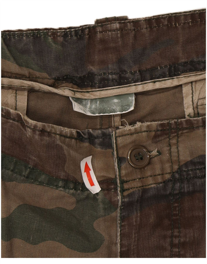 Pantaloni scurti cargo vintage pentru bărbați W40 XL bumbac kaki