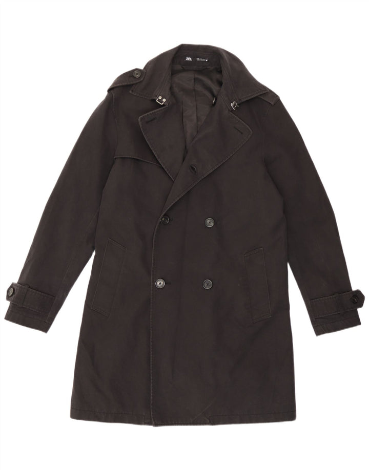 Trench pentru bărbați Zara UK 36 Mic Negru