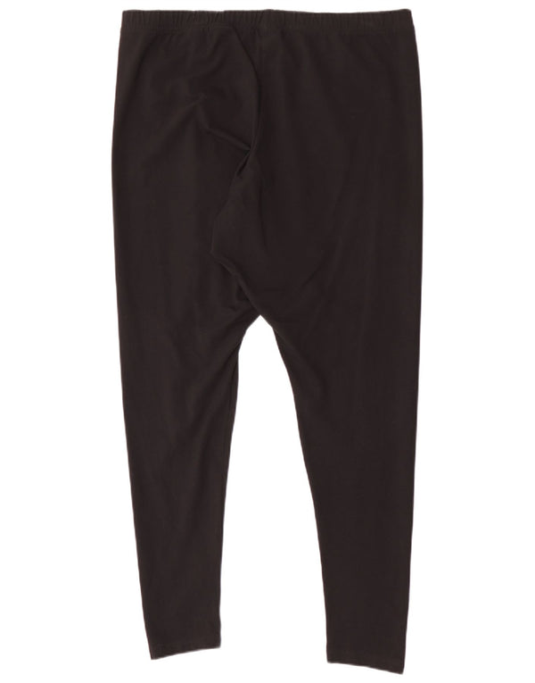 Leggings pentru femei Adidas UK 28/30 3XL bumbac negru