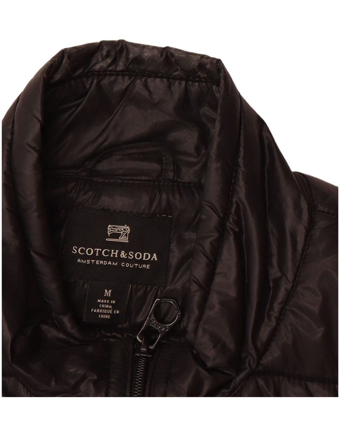 SCOTCH & SODA Womens Padded Gilet UK 14 Medium Black