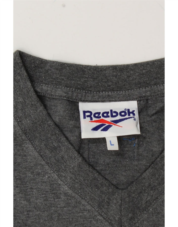 Tricou pentru bărbați REEBOK Top mare bumbac gri