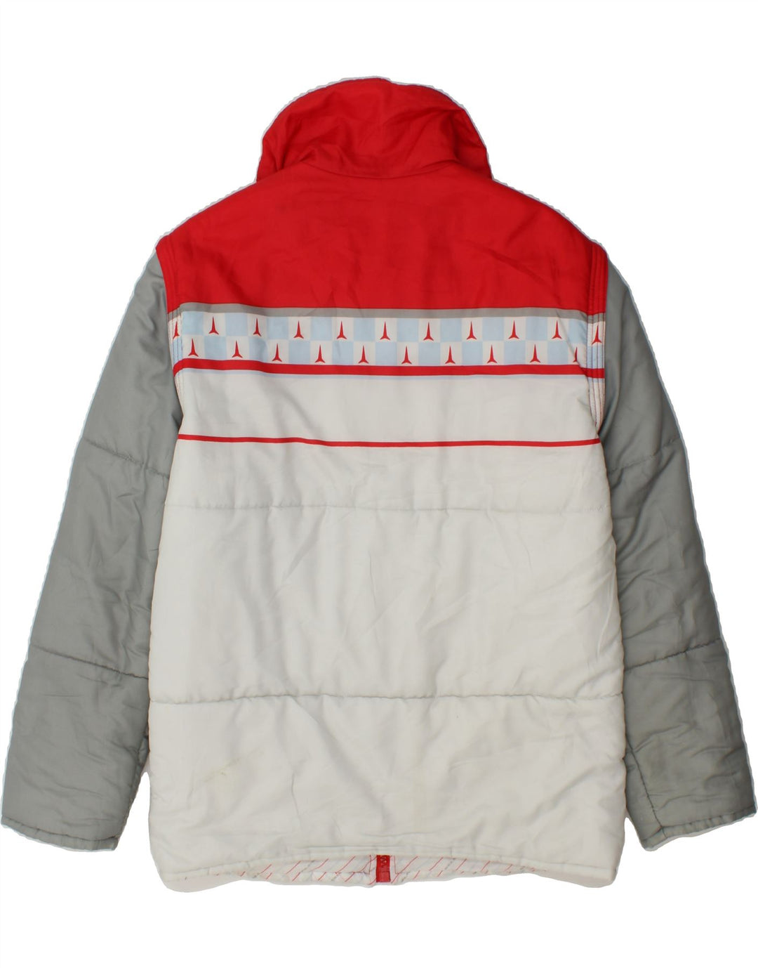 SELENIA Mens Padded Jacket UK 38 Medium Multicoloured Colourblock Vintage Selenia and Second-Hand Selenia from Messina Hembry 