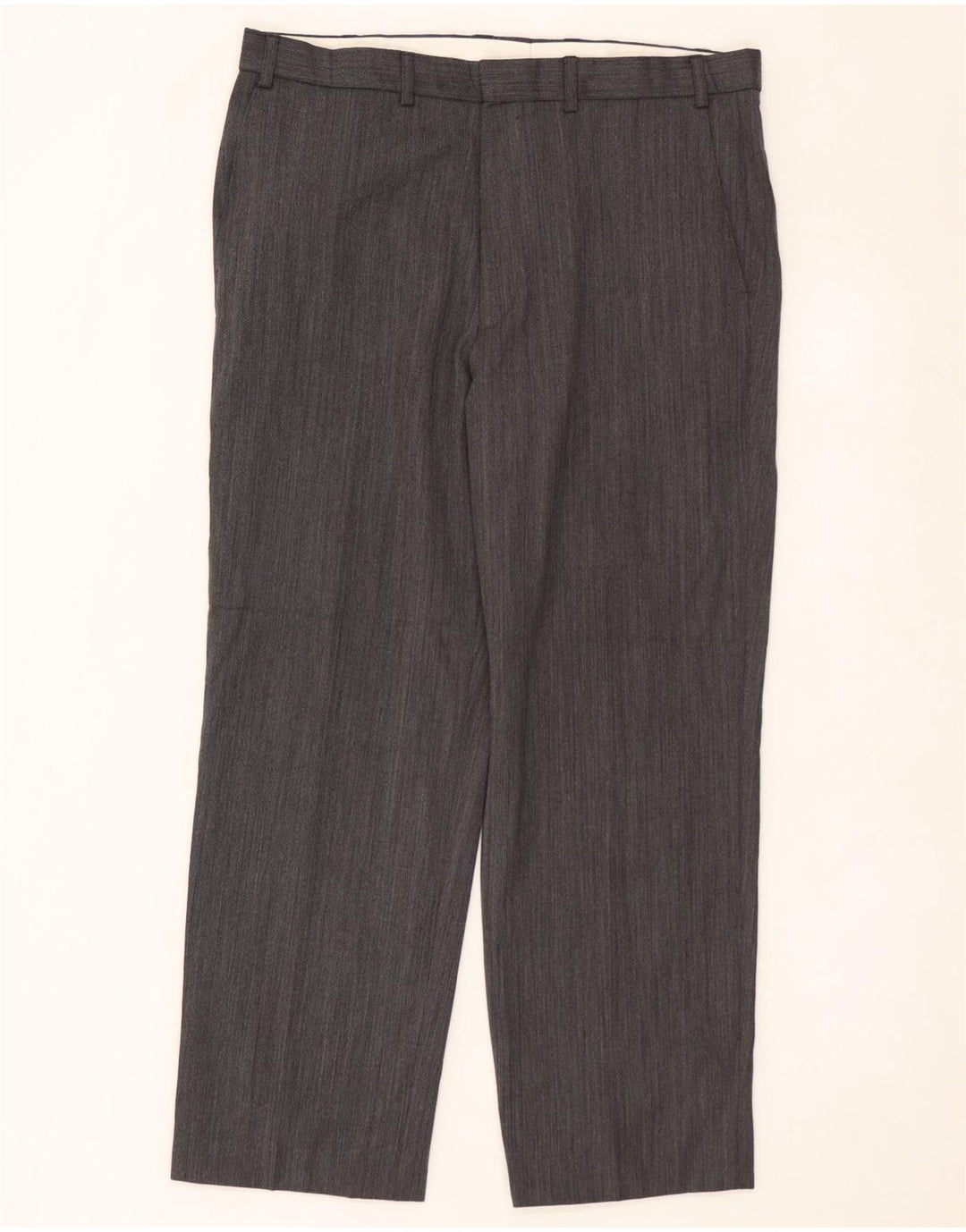 MARKS & SPENCER Pantaloni chino drepți pentru bărbați W36 L29 poliester gri