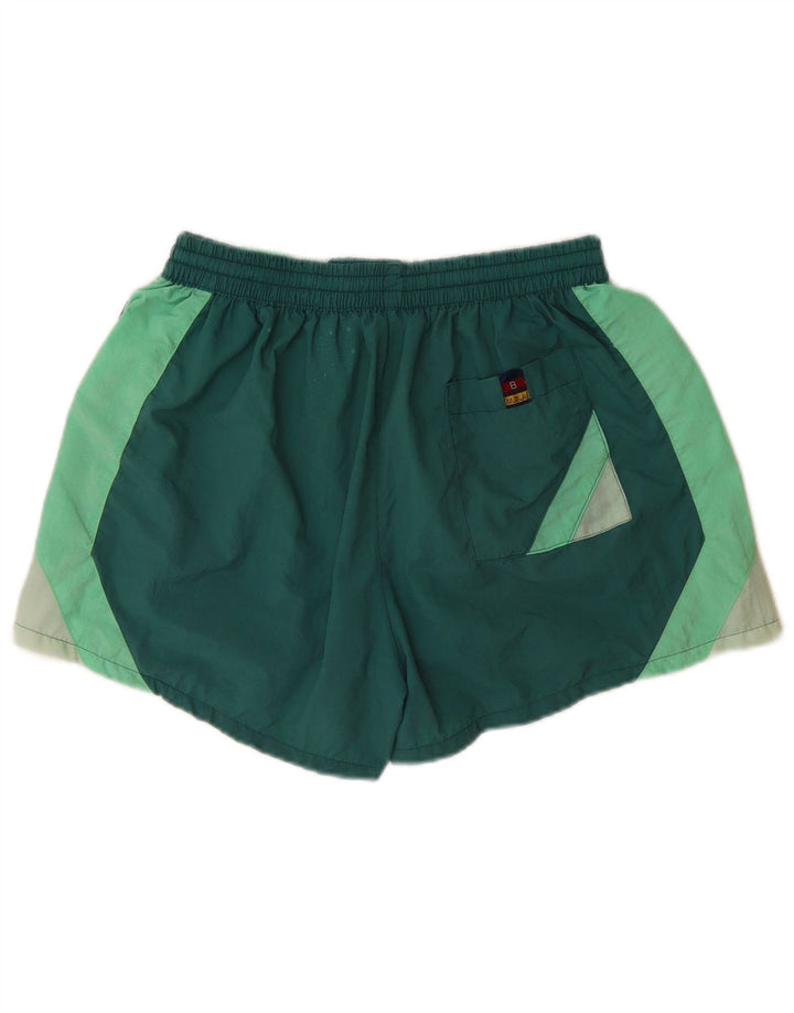 Pantaloni scurți de înot SWASH pentru băieți 11-12 ani, verde mediu, poliamidă color bloc