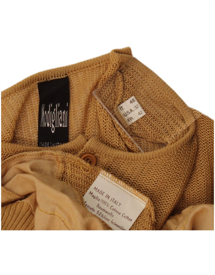 MODIGLIANI Pulover pentru femei cu decolteu rotund IT 48 XL Bej Bloc de culoare