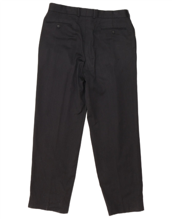 Marks & Spencer Pantaloni de costum pentru bărbați L34 L30 Lână gri