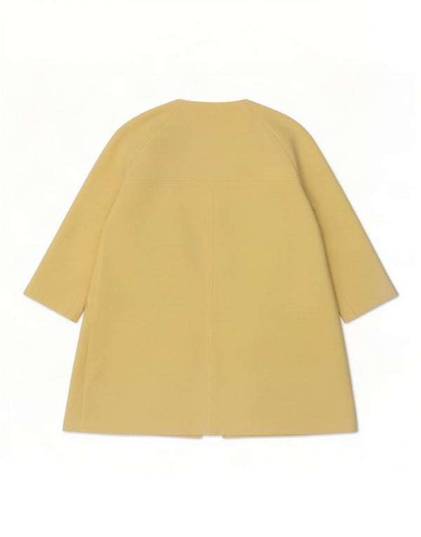 Pardesiu pentru femei Zara cu mâneci 3/4 UK 18 XL, viscoză galbenă