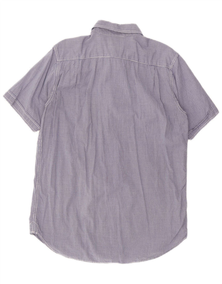 WOOLRICH Cămașă cu mânecă scurtă pentru bărbați, XL, bleumarin, vichy