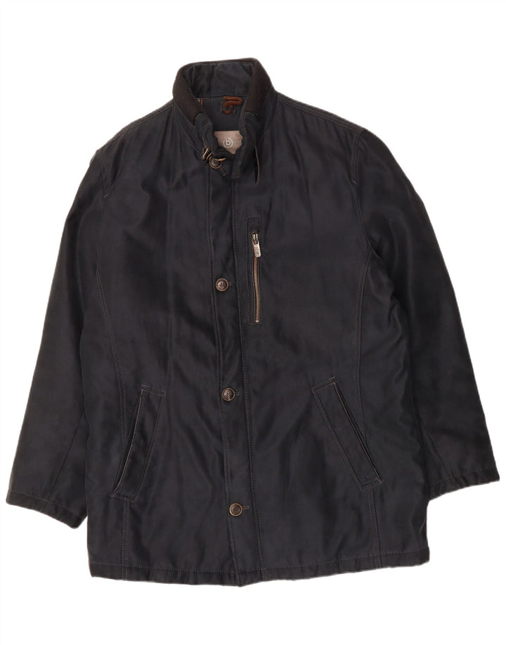 BUGATTI Mens Utility Jacket UK 42 XL Navy Blue Polyester