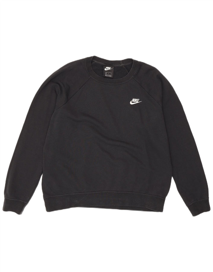 Hanorac pentru bărbați Nike Pulover mare, negru, bumbac
