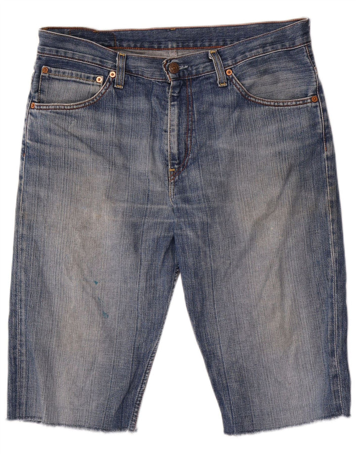 Pantaloni scurți din blugi pentru bărbați LEVI'S 507 W34, bumbac albastru mare