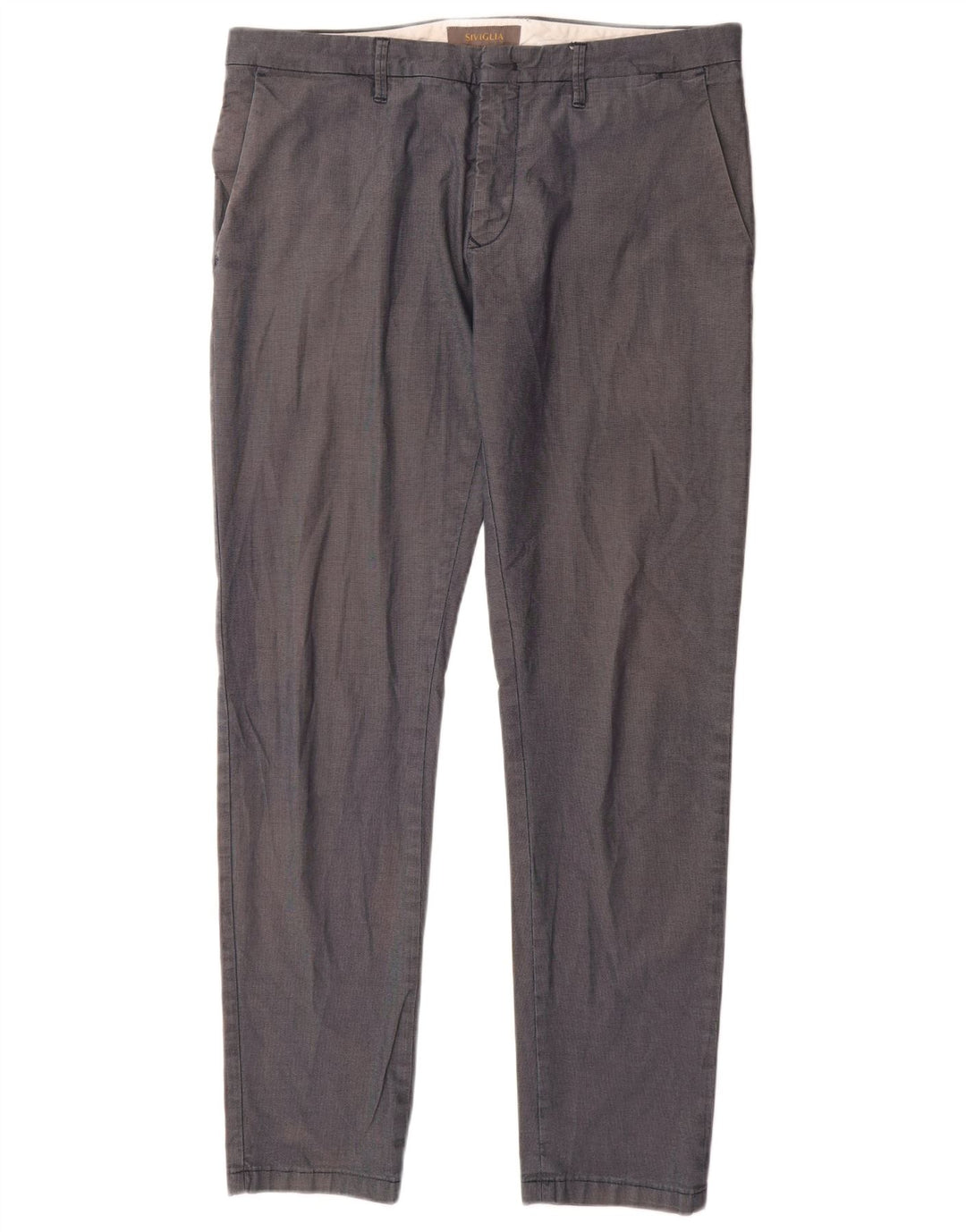 SIVIGLIA Pantaloni Chino Drepți Bărbați L35 L32 Bumbac Bleumarin