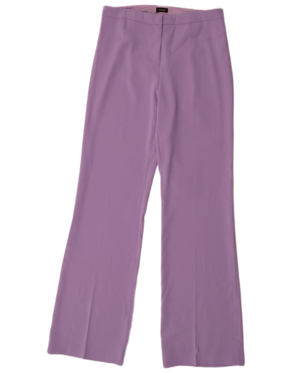Pantaloni casual pentru femei Pinko Bootcut UK 14 Large W34 L35 Poliester violet