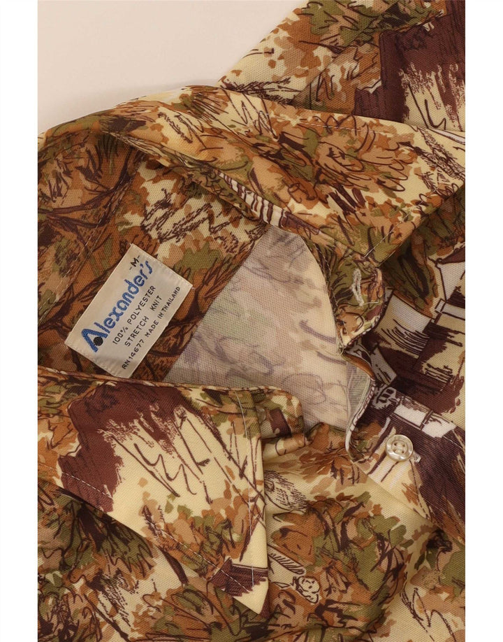 Camasa grafica barbati Alexander's Medium Bej Poliester floral