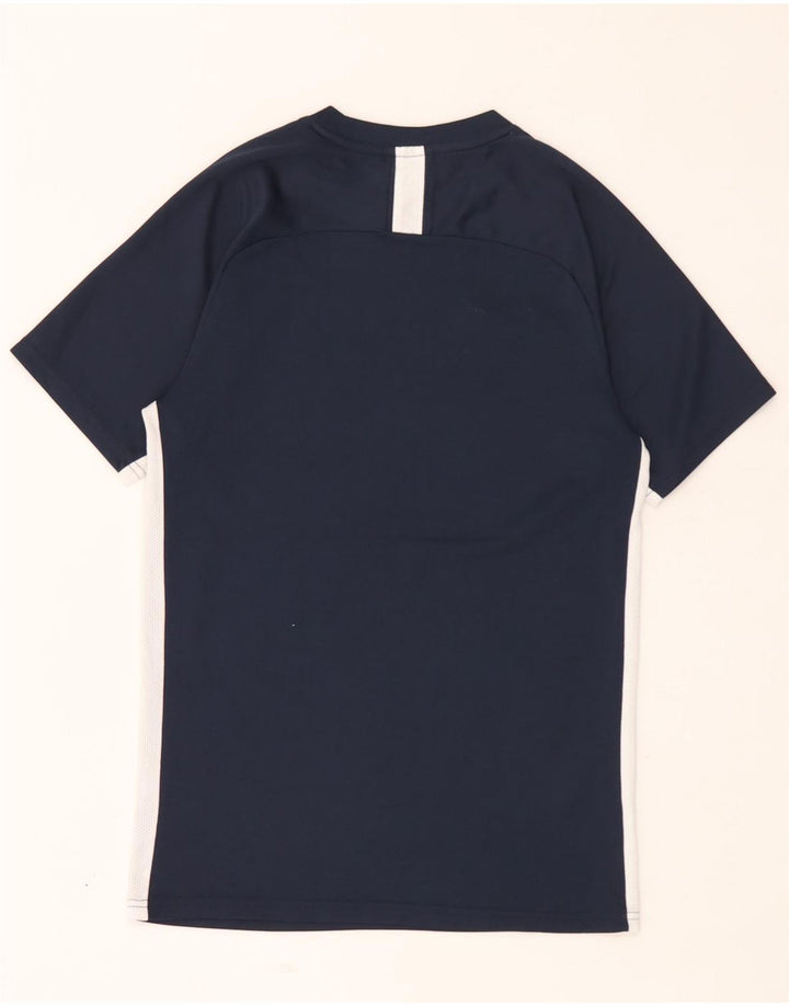 Tricou pentru bărbați Nike Dri Fit Top mic, albastru bleumarin, colorblock