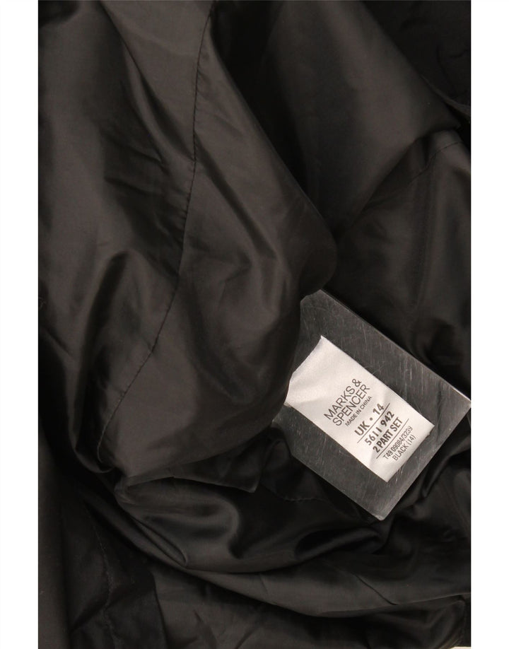 Trench pentru femei Marks & Spencer UK 14 Poliester negru mare