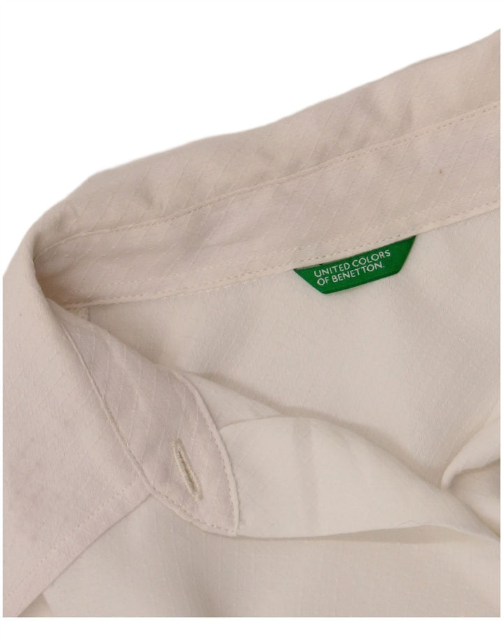 Cămașă Benetton pentru femei UK 12 Medium White