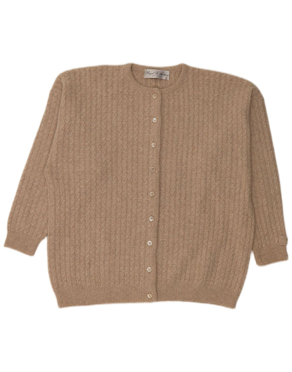 SF. Pulover cardigan ANDREWS pentru femei UK 18 XL Bej Angora