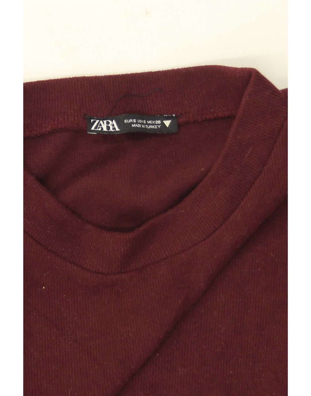 Bluză Crop Top Femei Zara UK 8 Small Burgundy