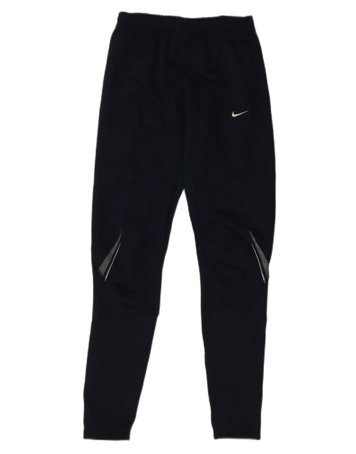 Pantaloni de trening Nike pentru bărbați, poliester cu dungi medii bleumarin